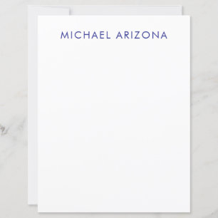 Papier Minimaliste Moderne Simple Nom Propre