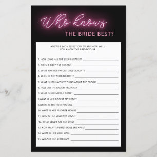 Papier Minimaliste qui connaît la mariée meilleure douche