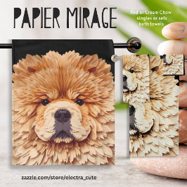 PAPIER MIRAGE Red Chow Badhandtuch Set