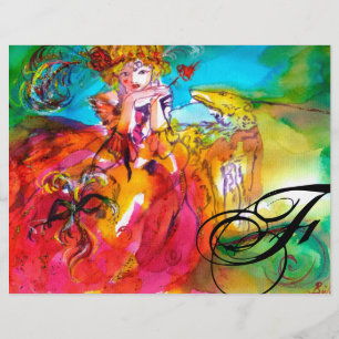 Papier MIRANDOLINA / Masques de Carnaval vénitien