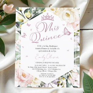 Papier Mis Quince   Photo Quinceañera Invitation espagnol