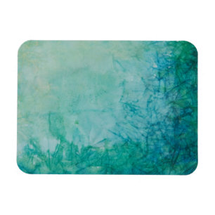 Papier mit blauer, grüner und schwarzer abstrakter magnet
