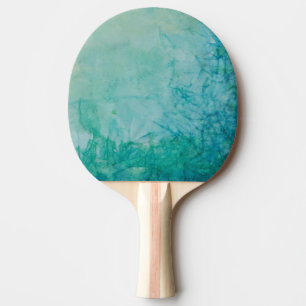 Papier mit der blauen, grünen und schwarzen Farbe Tischtennis Schläger