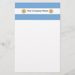 Papier mit der Flagge Argentiniens