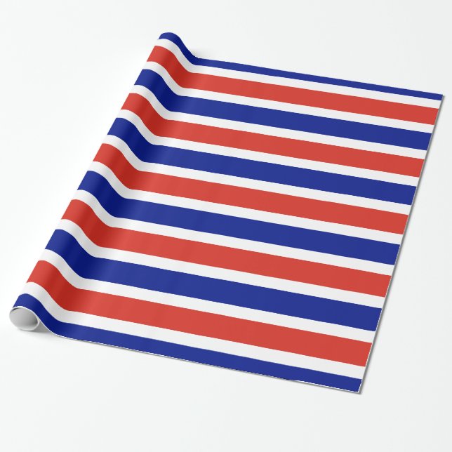 Papier mit der Flagge Costa Ricas Geschenkpapier (Ungerollt)