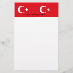 Papier mit der Flagge der Türkei
