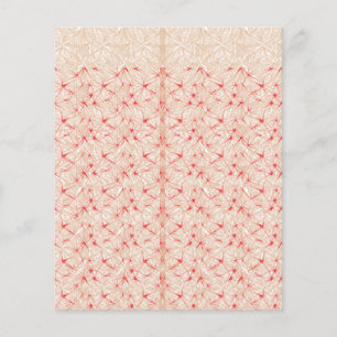 Papier mit einem sich wiederholenden roten Muster 