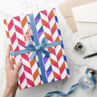 Papier mit farbigen geometrischen Mustern Geschenkpapier