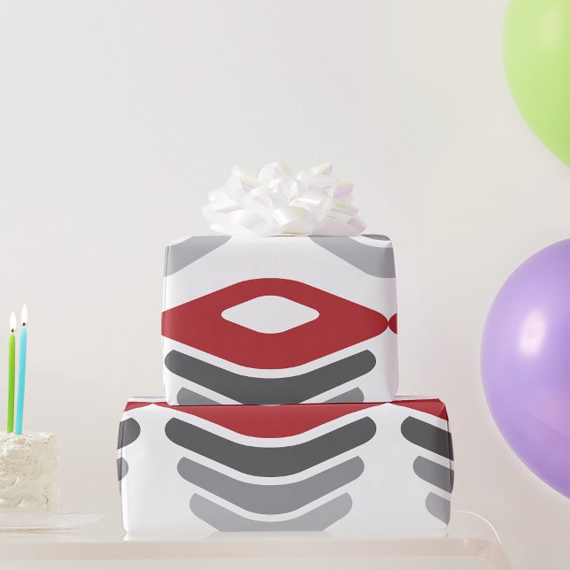 Papier mit rotem und grauem Stack Geschenkpapier (Von Creator hochgeladen)