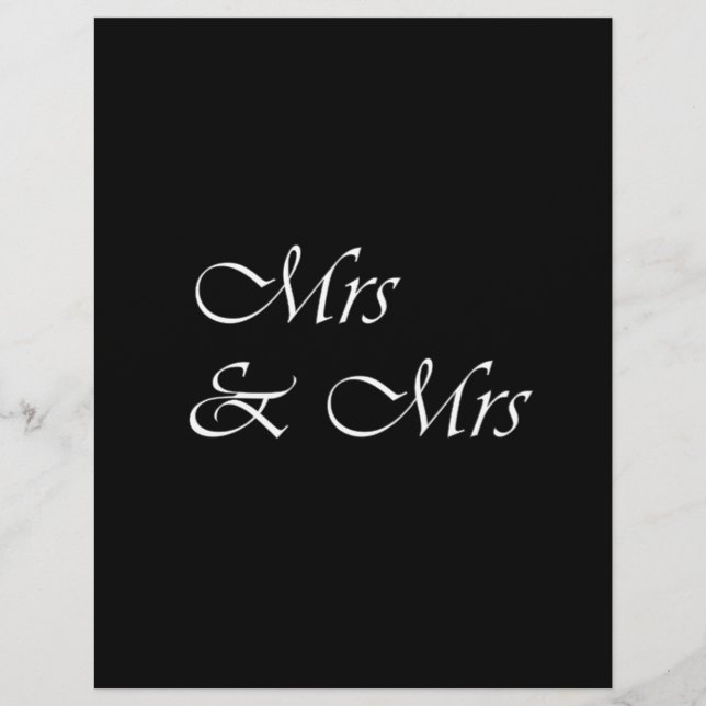 Papier Mme & Mme (Devant)