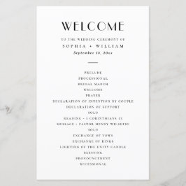 Papier Modern Minimalist Wedding | Black & White Program