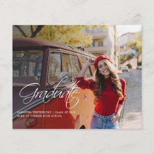 Papier Moderne 2 Photos Grad 2024 Graduation Faire-part