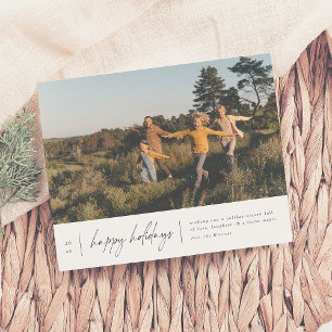 Papier Moderne minimal Joyeux vacances Budget de Noël