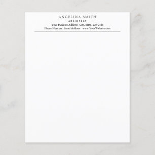Papier Moderne minimaliste blanc professionnel