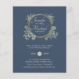 Papier MOINS CHER Faire-part de mariage Verdure Wreath BU
