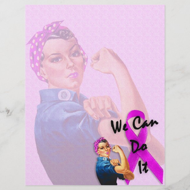 Papier Mois de sensibilisation au cancer du sein, Rosie l (Devant)