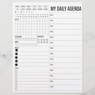 Papier Mon agenda quotidien