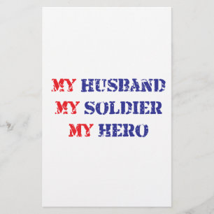 Papier Mon mari, mon soldat, mon héros