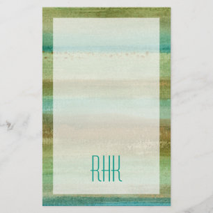 Papier Monogram Champs au printemps I