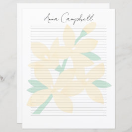 Papier Monogram Chic Script Name Stationery Paper