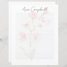 Papier Monogram Chic Script Name Stationery Paper