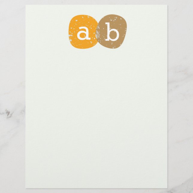 Papier monogramme (Devant)