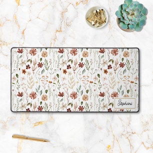 Papier Monogrammé Aquarelle Floral Vintage Fleur S