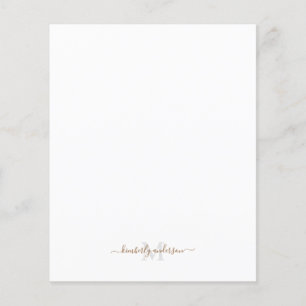 Papier Monogramme Gold & Grey Stabilisation de script per