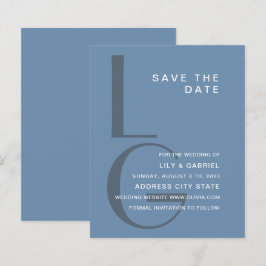 Papier Monogramme. Mariage de typographie simple Enregist