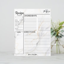 Monogramme personnalisé de la cuisine de.. Recette