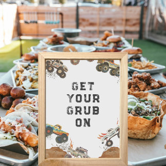 Papier Monster Truck Boys Anniversaire Table Cadeau Alime