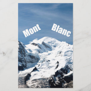 Papier Mont Blanc Mountain - Magnificent !