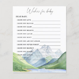 Papier Montagnes - voeux pour le jeu pour bébé