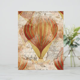 Papier montgolfière vintage