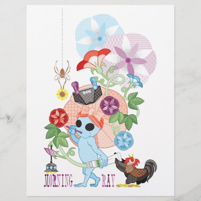 PAPIER MORNING GREY ALIEN (Devant)