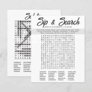 Papier Mot de Fête des mariées minimaliste Recherche simp