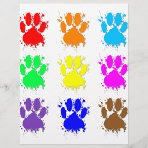 Papier Motif à mâchoires pour chien d'encre