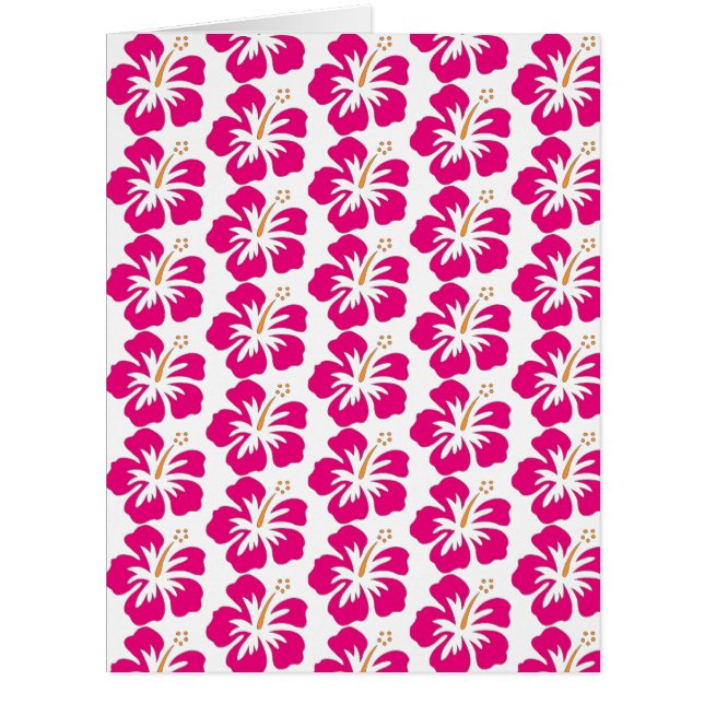 papier motif à motif floral hibiscus (Devant)
