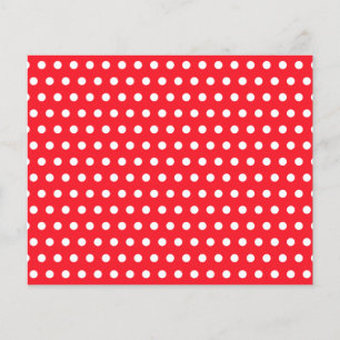 Papier Motif à points Polka rouge et blanc. Spotty.