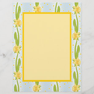 Papier Motif de jonquille