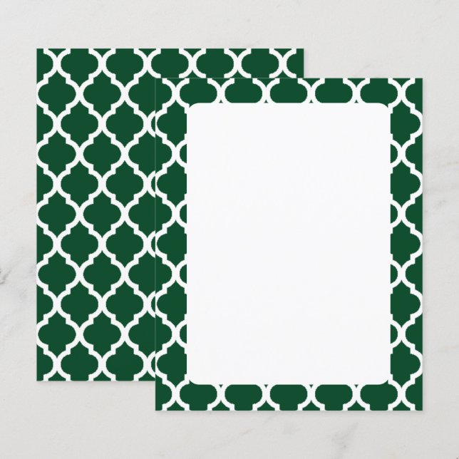 Papier Motif de Quatrefoil d'hiver (Devant / Derrière)