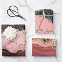 papier motif d'enrobage de faux parties scintillan