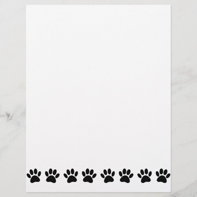 Papier Motif Dog Paw (Devant)