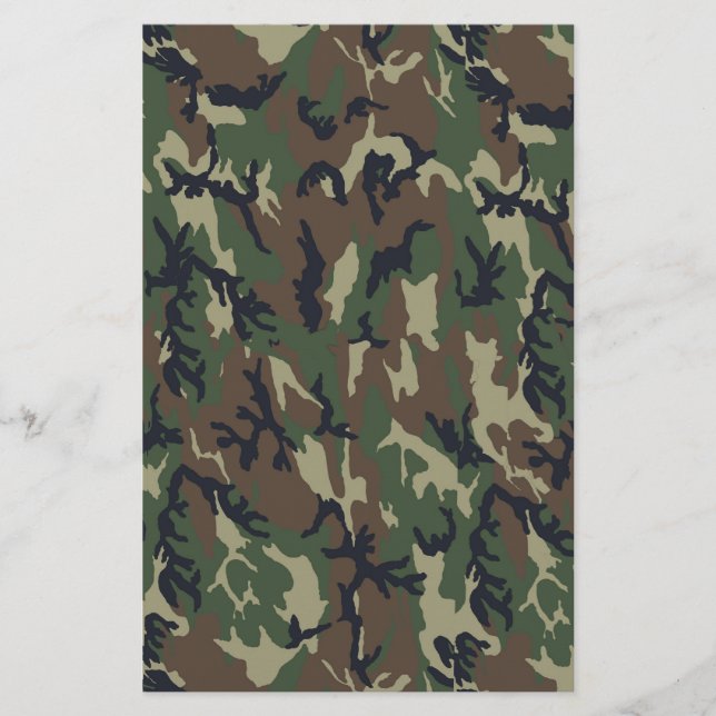 Papier Motif du camouflage vert militaire (Devant)