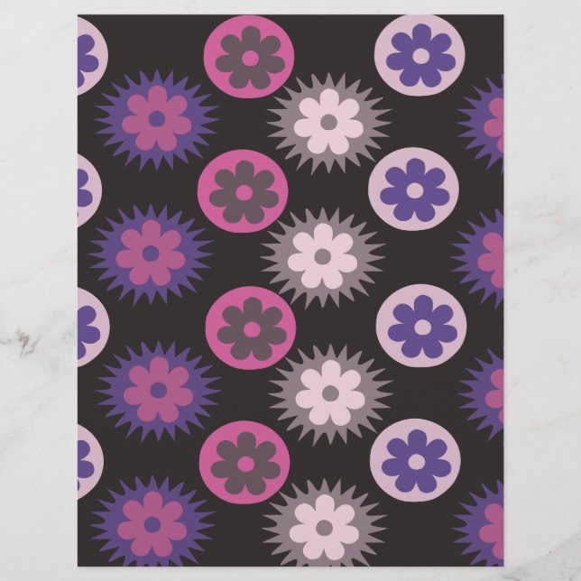 Papier Motif du cercle floral (Devant)