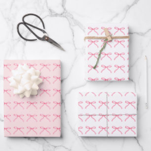 Papier Motif Enveloppement Fille Vaches Roses