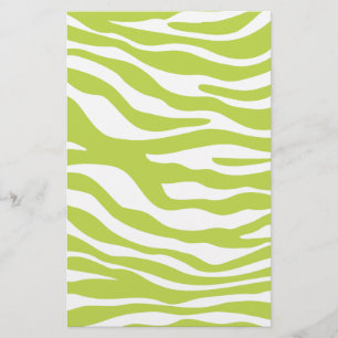 Papier Motif imprimé zèbre vert lime tendance
