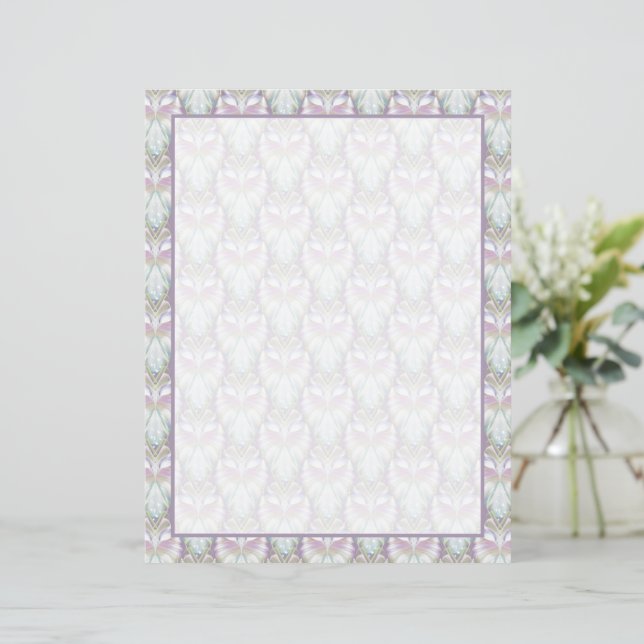 Papier Motif Oracle Owl Pastel Purple (Debout devant)