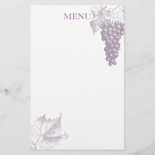 Papier Motifs du raisin (Devant)