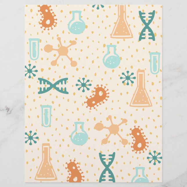 Papier Motifs scientifiques pour des projets scientifique (Devant)